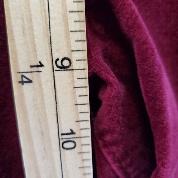 Old Navy Jeans Womens Size 12 Garnet Red Rockstar Mid-Rise Velvet Cotton Stretch - Picture 7 of 11